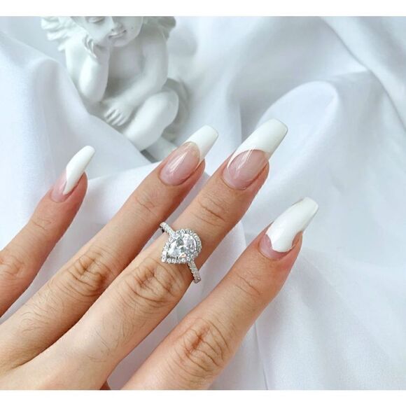 Teardrop 925 Sterling Silver Ring - Picture 8 of 9